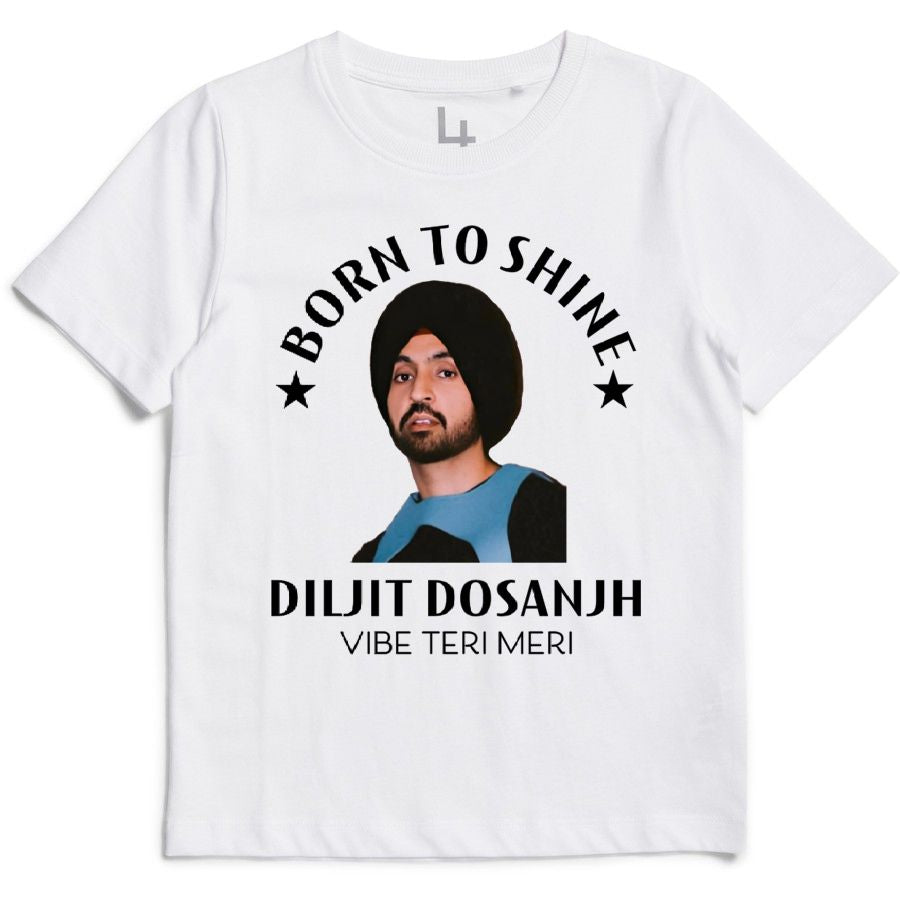 Diljit Dosanjh | Born To Shine | Unisex T-shirt | Vibe Teri Meri | 100% cotton