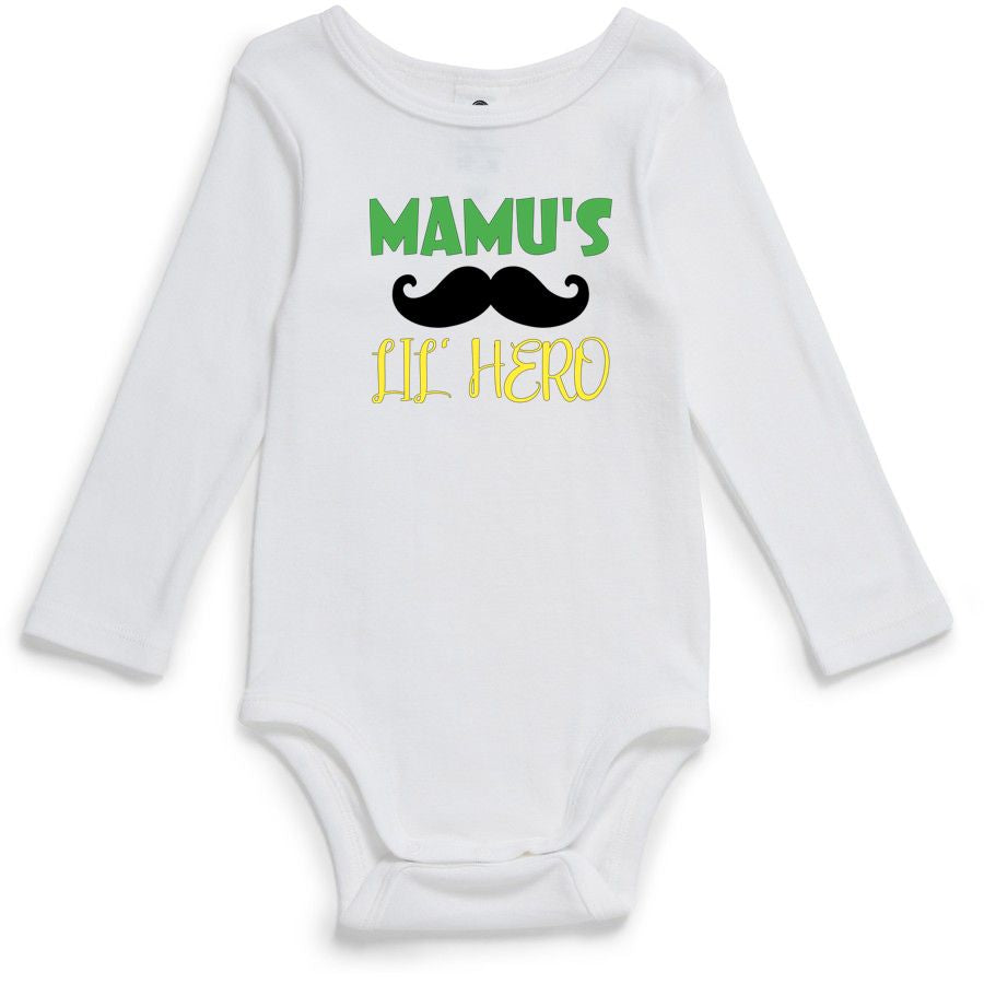 MAMU'S LITTLE HERO | Baby Bodysuit