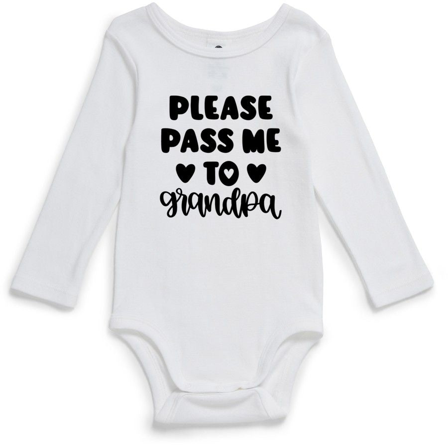 PLEASE PASS ME TO GRANDPA | Baby Bodysuit