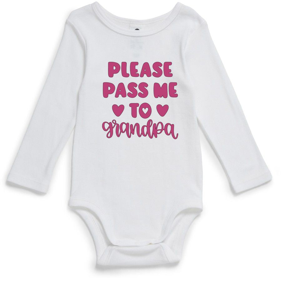 PLEASE PASS ME TO GRANDPA | Baby Bodysuit